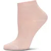 Memoi Kids'  Basic Silky-soft Gauge Ankle Sock In Pink