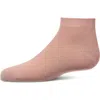 Memoi Kids'  Basic Silky-soft Gauge Ankle Sock In Pink