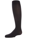 Memoi Big Kids Winter Opaque Nylon Tights In Black