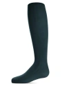 Memoi Big Kids Winter Opaque Nylon Tights In Blue
