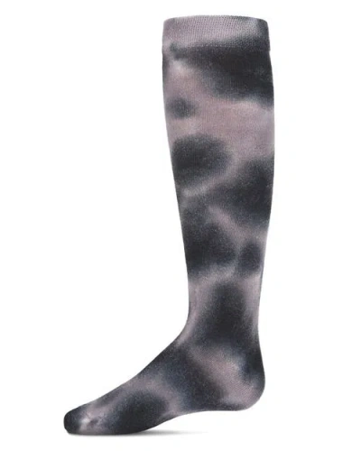 Memoi Kids'  Bleached Tie Dye Knee High Socks In Gray