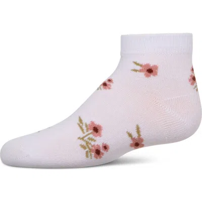 Memoi Babies'  Blissful Bloom Anklet Socks In White