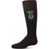 Memoi Kids'  Boxed Bear Patch Knee High Socks In Black