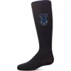 Memoi Kids'  Boxed Bear Patch Knee High Socks In Blue