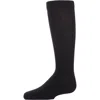 Memoi Kids'  Boy's 3 Pair Pack Basic Cotton Blend Ribbed Crew Socks In Black