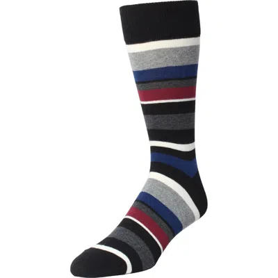 Memoi Kids'  Bright Stripes Ribbed Crew Socks In Multi