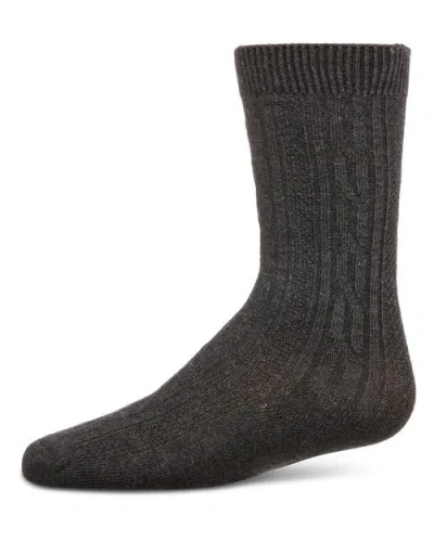 Memoi Kids'  Cable Knit Knee High Socks In Gray