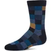Memoi Kids'  Checkerboard Crew Sock In Multi