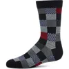 Memoi Kids'  Checkerboard Crew Sock In Multi