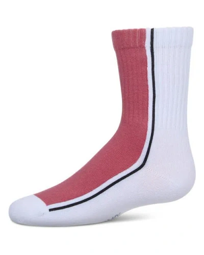 Memoi Babies'  Color Block Stripe Crew Socks In White