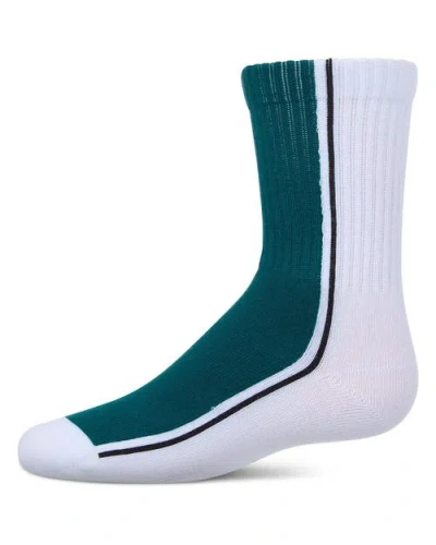 Memoi Babies'  Color Block Stripe Crew Socks In White