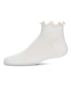 Memoi Babies'  Colored Ruffle Anklet Socks In Neutral