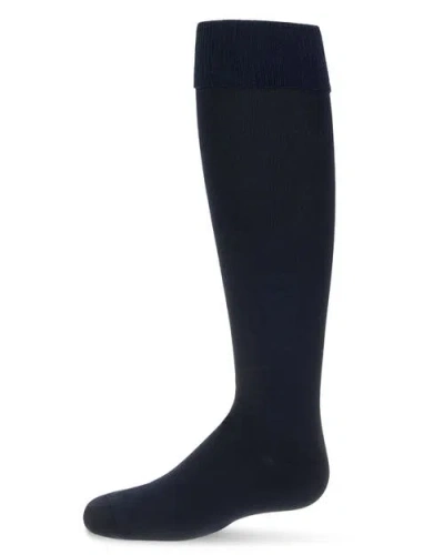 Memoi Kids'  Cuffed Opaque Knee High Socks In Blue
