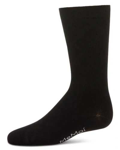 Memoi Kids'  Diamond Crew Socks In Black