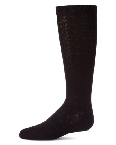 Memoi Kids'  Diamond-patterned Knee Sock