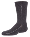 Memoi Kids'  Dots On Down Mercerized Socks In Black
