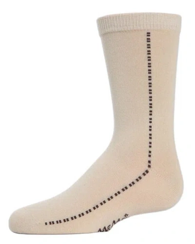 Memoi Kids'  Dots On Down Mercerized Socks In Brown