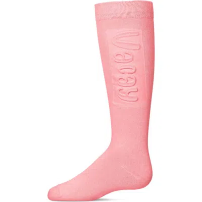 Memoi Kids'  Embossed Vacay Knee High Socks In Purple