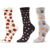 Memoi Fall Assorted 3-pack Crew Socks In Multi