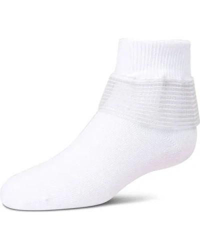 Memoi Kids'  Far Out Lace Ruffle Socks In White