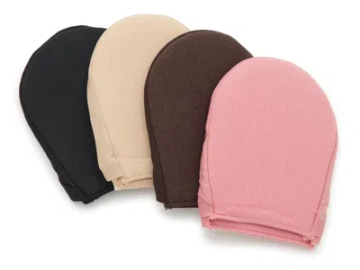 Memoi Fine Edge Cushioned Mule Cover No Show Liners 4 Pack In Multi