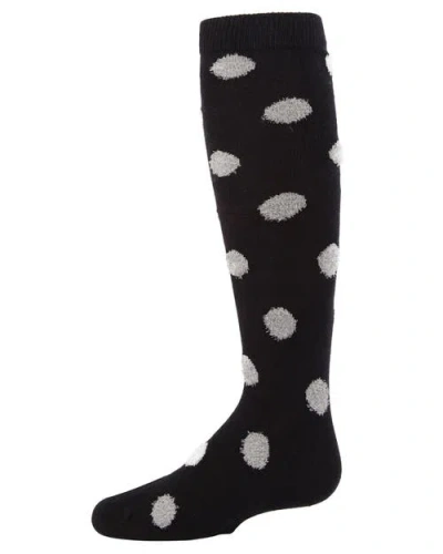 Memoi Kids'  Fun & Fuzzy Polka Dot Knee Socks In Multi