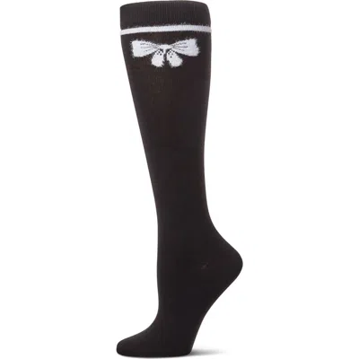 Memoi Kids'  Fuzzy Bow Knee High Socks In Pattern