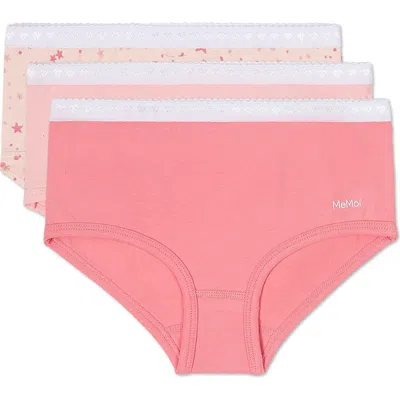 Memoi Kids'  Girl's 3 Pair Pack Starry Briefs In Multi