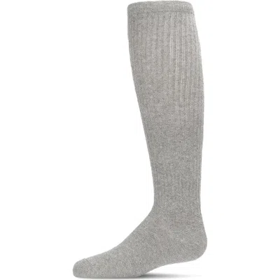 Memoi Kids'  Girl's Athletic Ribbed Knee High Sock In Gray