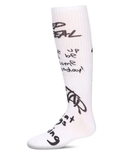 Memoi Kids'  Graffiti Knee High Socks In Multi