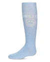 Memoi Kids'  Hello-theme Knee High Sock In Purple