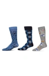 Memoi Hobby Assorted 3-pack Crew Socks