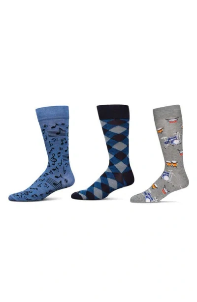 Memoi Hobby Assorted 3-pack Crew Socks