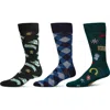 Memoi Hobby Assorted 3-pack Crew Socks In Multi