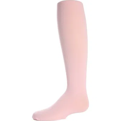 Memoi Babies'  Infant Winter Opaque Nylon Tights In Pink