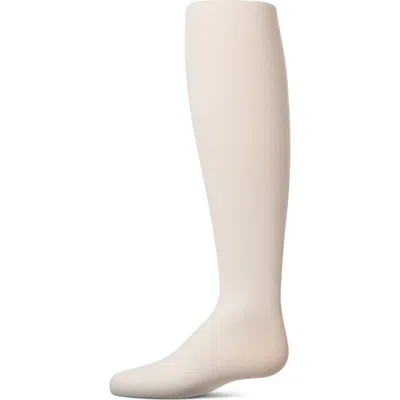 Memoi Babies'  Infant Winter Opaque Nylon Tights In White