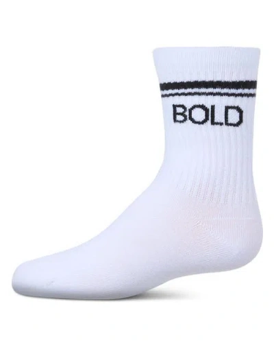Memoi Kids'  Inspo Athletic Crew Socks In White