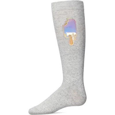 Memoi Kids'  Iridescent Popsicle Knee-high Socks In Gray