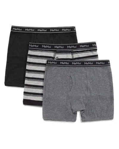 MEMOI MEMOI KID'S 3 PAIR PACK BOXER BRIEFS