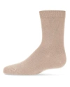 Memoi Kid's Basic Soft Rayon Crew Socks In Neutral