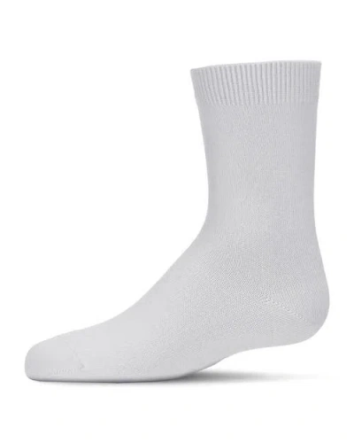 Memoi Babies'  Kid's Basic Soft Rayon Crew Socks In Gray