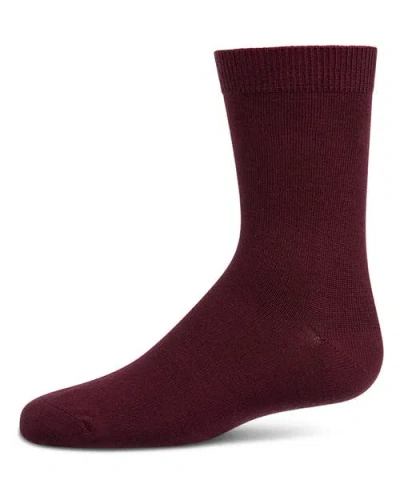 Memoi Kid's Basic Soft Rayon Crew Socks In Multi