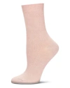 Memoi Babies'  Kid's Basic Soft Rayon Crew Socks In Pink