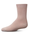 Memoi Kid's Basic Soft Rayon Crew Socks In Pink