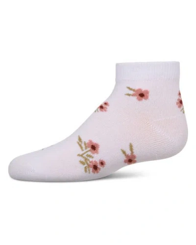 Memoi Kid's Blissful Bloom Anklet Socks In White