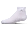 Memoi Kid's Bow-trimmed Mercerized Cotton Rich Ankle Sock In White