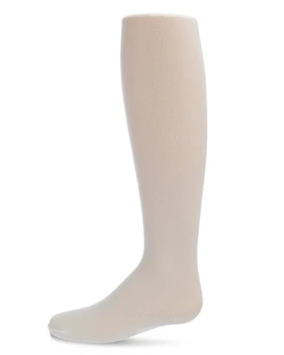 Memoi Kid's Micronet Soft & Breathable Tights In White