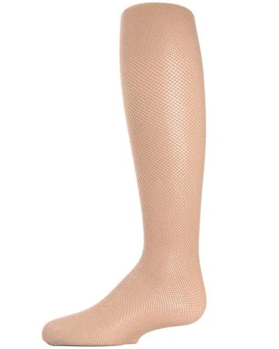 Memoi Babies'  Kid's Mini-net Fishnet Tights In Neutral