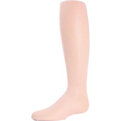 Memoi Kid's Mini-net Fishnet Tights In Pink