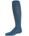 Memoi Kid's Soft Pima Cotton Opaque Tights In Blue